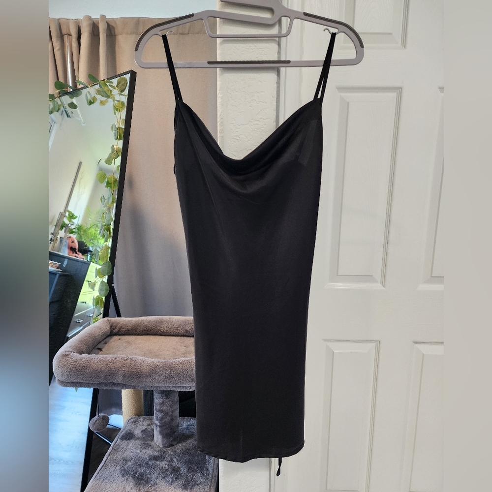 Satin cami dress